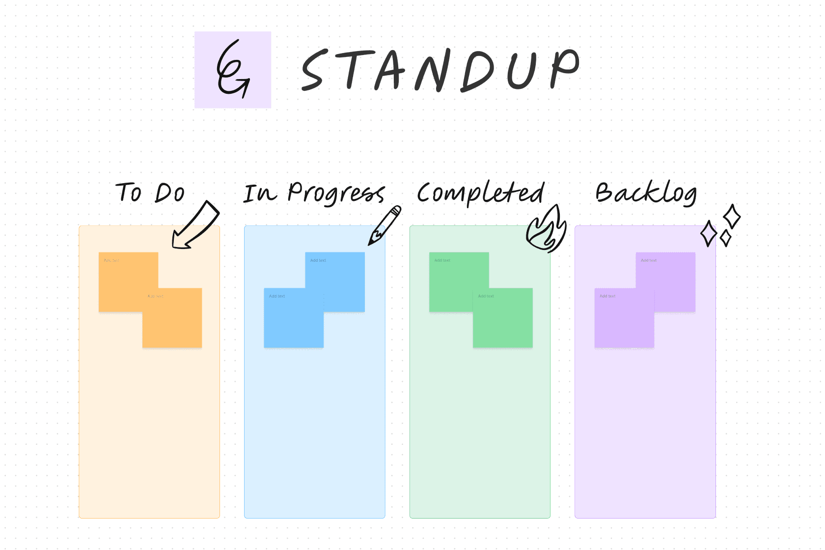 Sprint kanban board